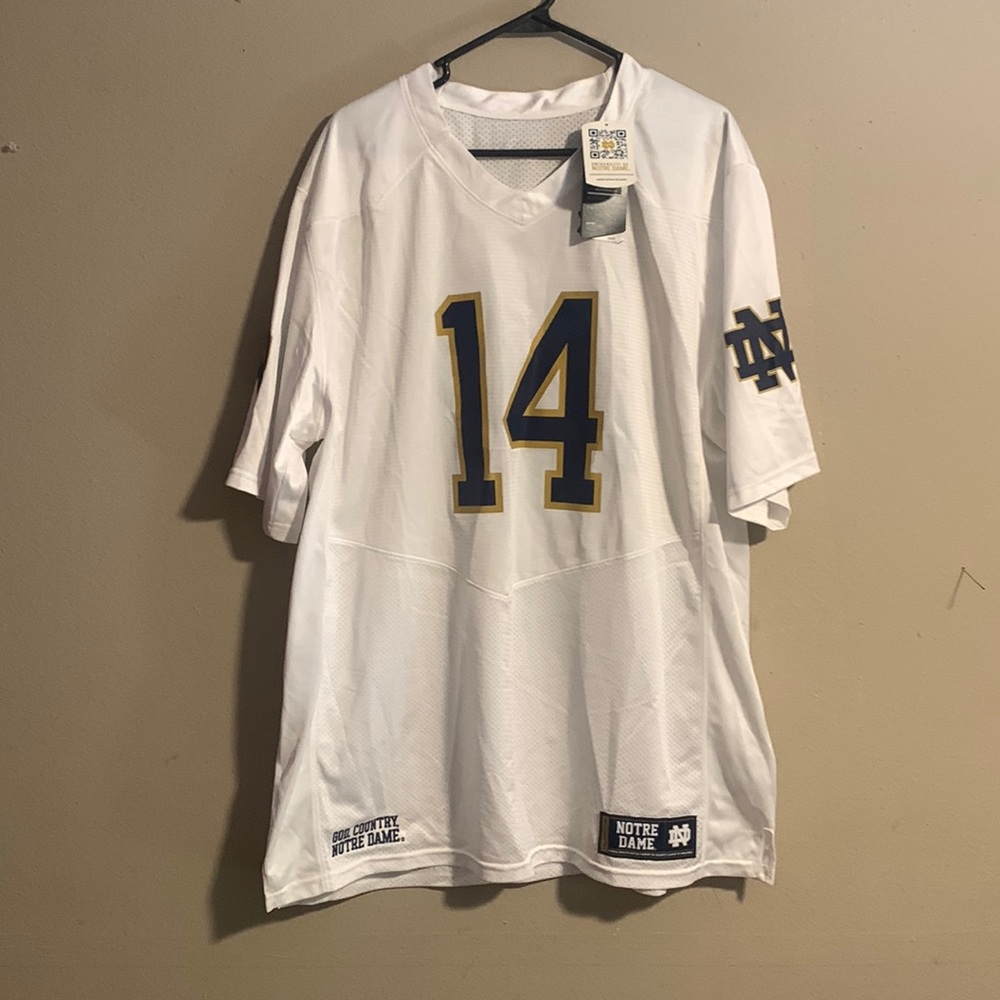Official Collegiate Under Armour Notre Dame #14 jersey